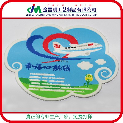 餐饮高端pvc软胶杯垫厂家定做定制 可印logo图案 深圳工厂生产